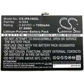 Apple iPad A1664 Pro 9.7 / iPad A1673 Pro 9.7 / iPad A1675 Pro 9.7 / iPad A1674 Pro 9.7 batteria, akumuliatorius (7306mAh)