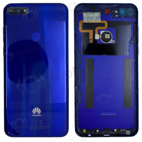 Huawei Y7 2018 coperchio batteria posteriore (blu) (usato grade A, originale)