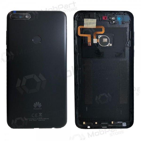 Huawei Y7 Prime 2018 coperchio batteria posteriore (nero) (usato grade B, originale)
