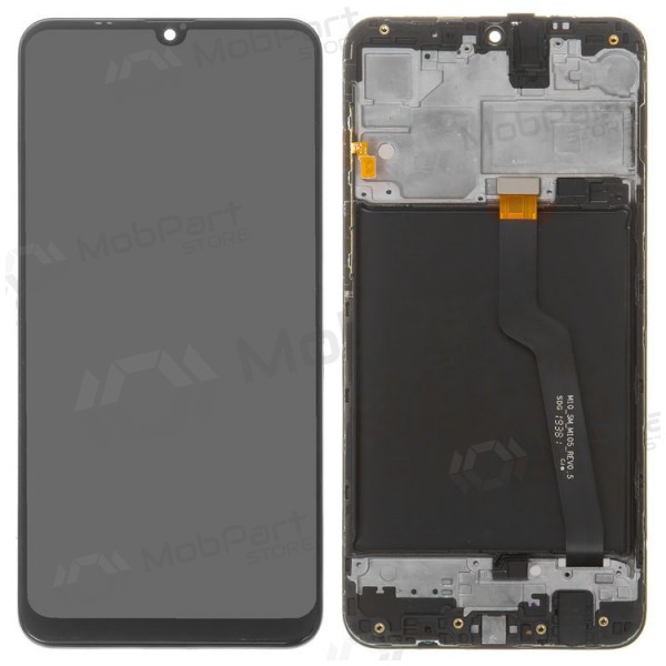 Samsung A105 Galaxy A10 (Dual SIM) schermo / display (nero) (con una cornice)