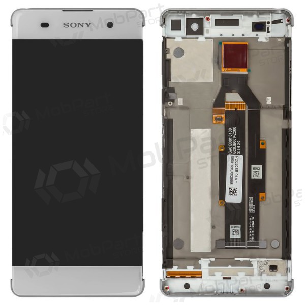 Sony F3111 / F3112 Xperia XA schermo / display (bianca) (con una cornice) (service pack) (originale)