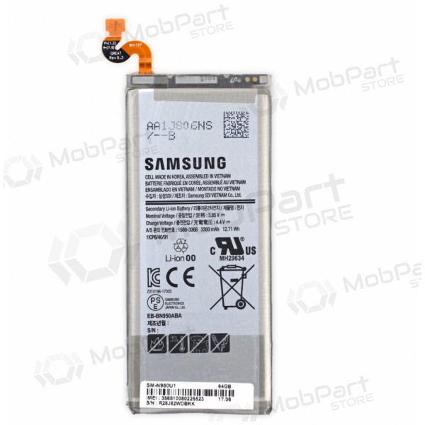 Samsung Galaxy Note 8 batteria, akumuliatorius (originale) Samsung Galaxy Note 8 batteria, akumuliatorius (originale)