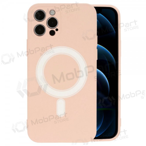 Custodia per Apple iPhone 12 - MagSilicone (sabbia)