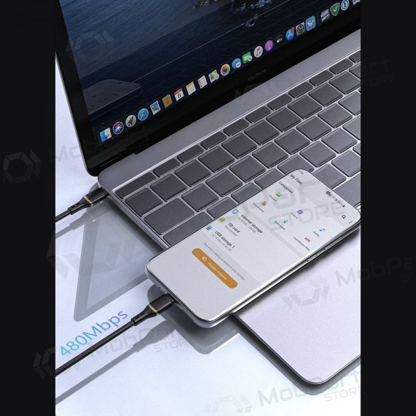 Cavo USB-C Dudao L25C USB-C a USB-C 1 m 60 W nero