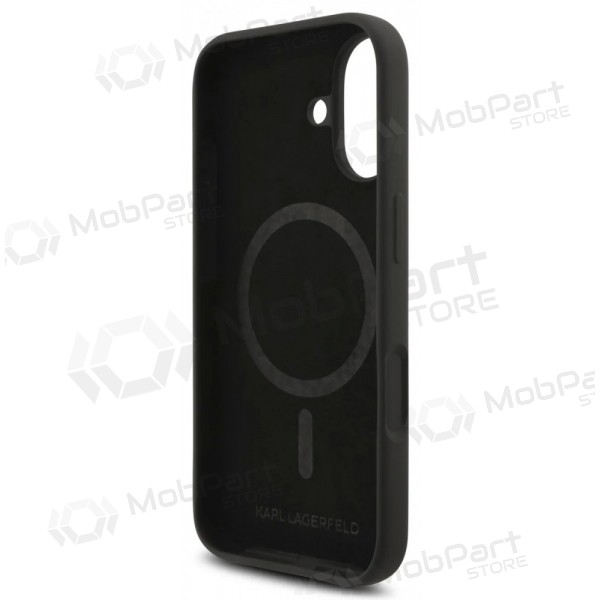 Custodia per Apple iPhone 17 - Karl Lagerfeld Liquid Silicone Karl and Choupette MagSafe (nero)