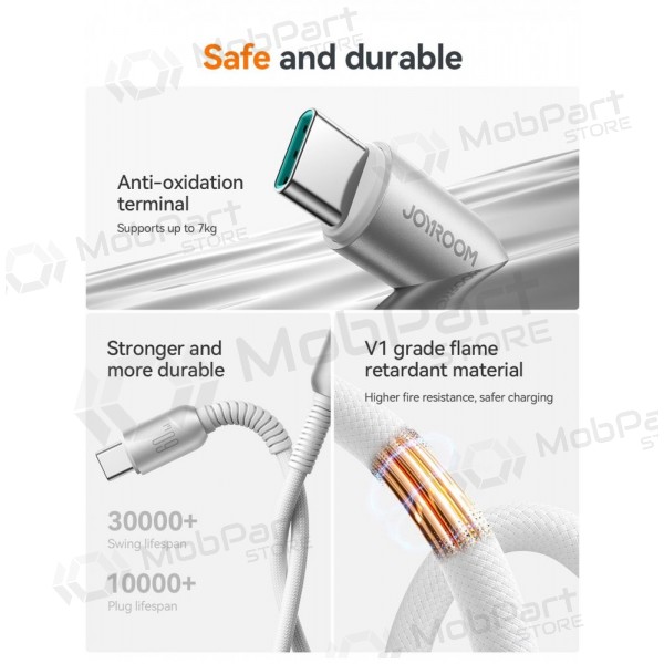 USB cavo Joyroom S-A51 USB-C to USB-C 60W 1.2m grigio