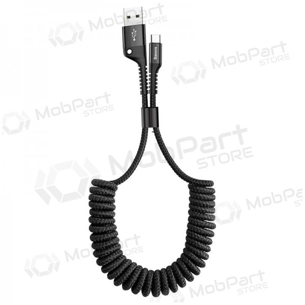 Cavo USB Fish Eye Spring Type-C 2.0A 1m (nero) CATSR-01