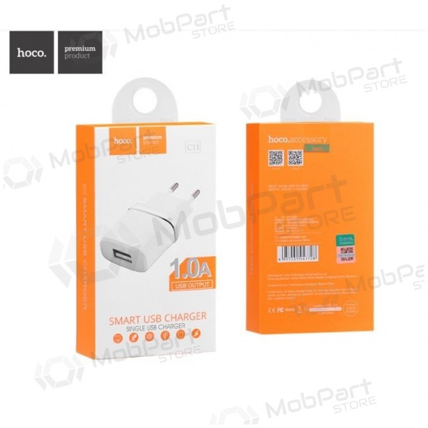Caricatore HOCO C11 Smart USB (5V 1A) (bianca)