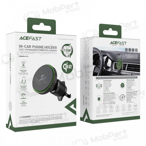 Automobilinis laikiklis-caricatore Acefast D33 MagSafe 15W nero