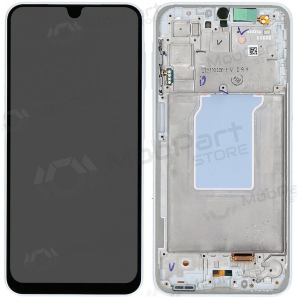 Samsung Galaxy A26 5G schermo / display (bianca) (con una cornice) (originale) Samsung Galaxy A26 5G schermo / display (bianca) (con una cornice) (originale)