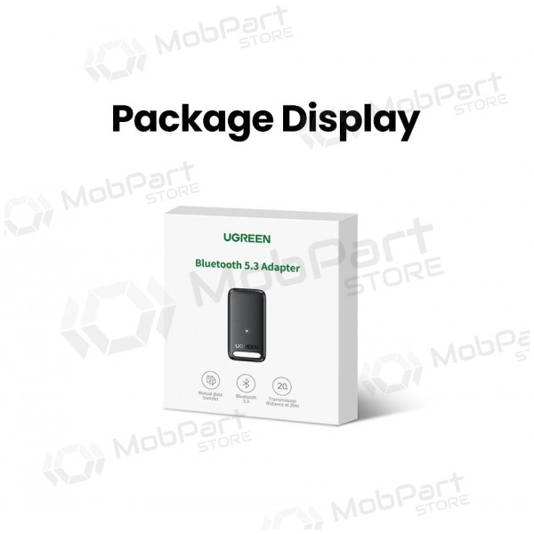 Adattatore Bluetooth Ugreen CM591 USB-A Bluetooth 5.3 nero