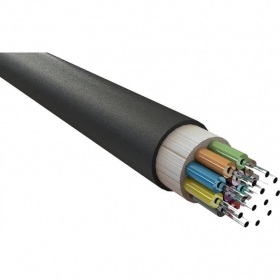 Cavo ottico EXCEL 200-157 12 fibre multimodale OM3 50/125 LSZH CPR Cca resistente ai raggi UV 1000 N.