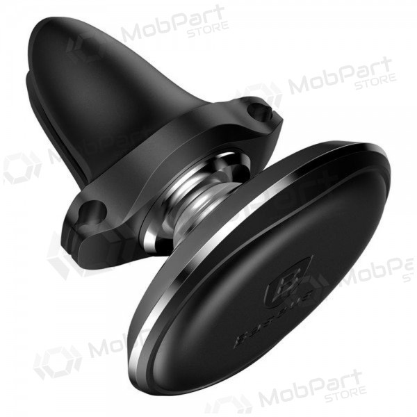 Telefono laikiklis Baseus Magnetic Air Vent With Cable Clip nero SUGX020001