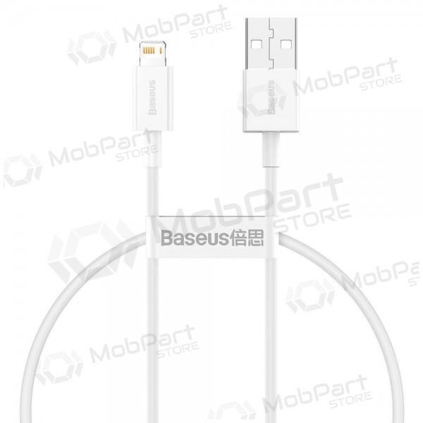 USB cavo Baseus Superior Lightning 2.4A 0.25m (bianca) CALYS-02