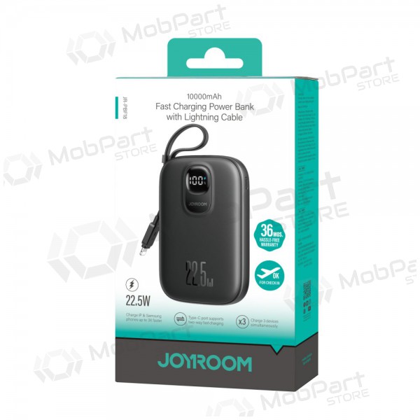 Batteria esterna Power Bank Joyroom JR-PBF18 22.5W with Lightning cable 10000mAh nero Batteria esterna Power Bank Joyroom JR-PBF18 22.5W with Lightning cable 10000mAh nero
