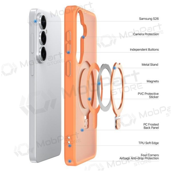 Custodia Samsung Galaxy S26+ - Dux Ducis Yind Magnetic Stand (arancione)