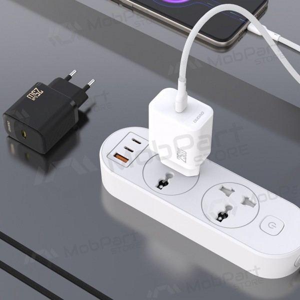 Caricabatterie Dudao A27C GaN 25W USB-C + cavo USB-C a USB-C 1.0m bianco