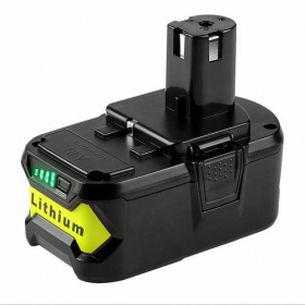 Batteria Ryobi ONE+ RB18L60 / P108 per utensili 18V 6Ah Li-ion con indicatore di carica (sostitutiva)