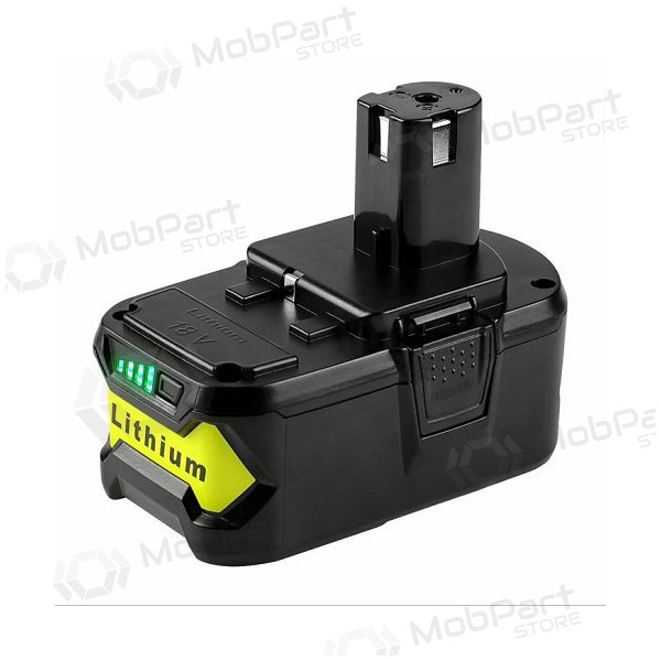 Batteria Ryobi ONE+ RB18L60 / P108 per utensili 18V 6Ah Li-ion con indicatore di carica (sostitutiva)