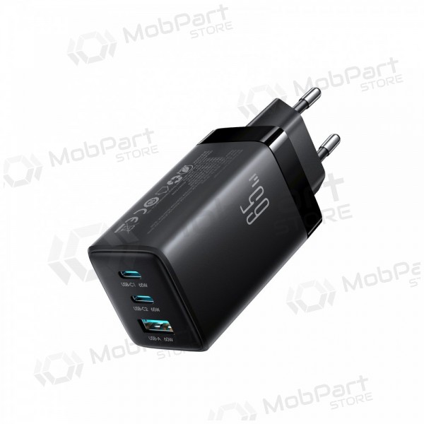 Caricabatterie per telefono Hoco N66 35 W GaN USB-C + USB-A con cavo Lightning 1 m bianco