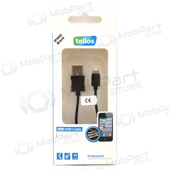 USB cavo Tellos Professional Lightning (nero) 1.0m