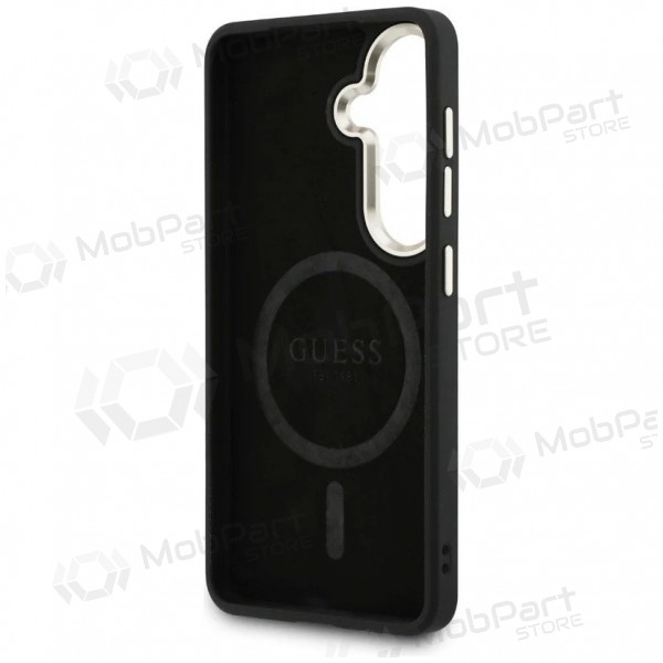 Custodia Samsung Galaxy S26 - Guess PU Leather 4G Gold Frame Magnetic (marrone)