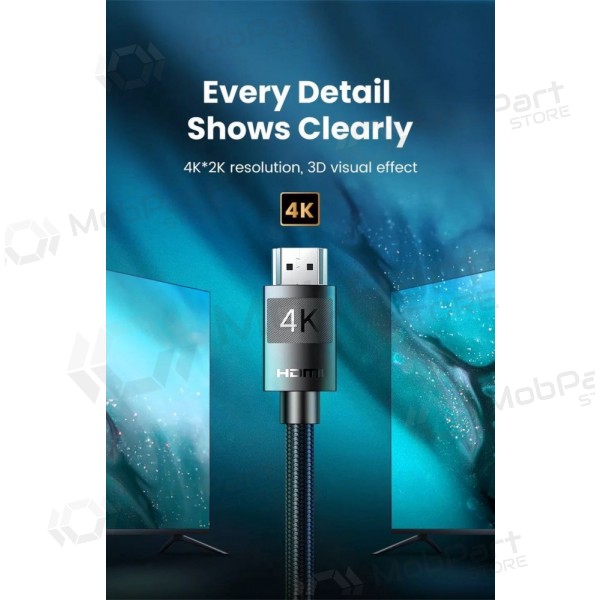 Cavo HDMI Ugreen HD119 HDMI 2.0 4K 2 m ARC nero.