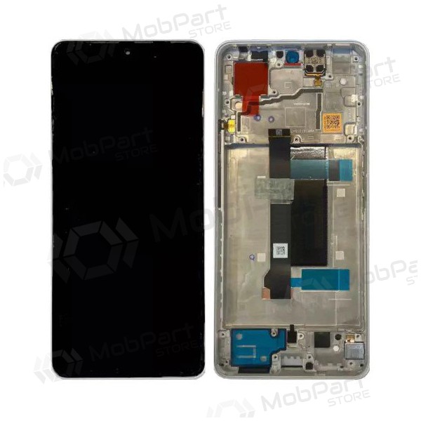 Xiaomi Poco X6 5G (compatible with Redmi Note 13 Pro 5G) schermo / display (bianca) (con una cornice) (originale) Xiaomi Poco X6 5G (compatible with Redmi Note 13 Pro 5G) schermo / display (bianca) (con una cornice) (originale)