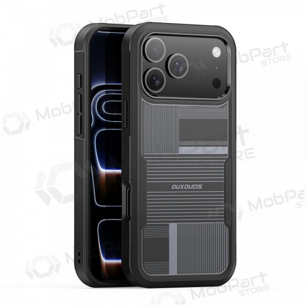Custodia per Apple iPhone 17 Pro Max, 18 Pro Max - Dux Ducis Shld - nera (Umbra Pattern)