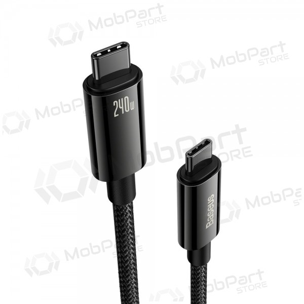 Cavo USB-C Baseus Tungsten CAWJ040001 da USB-C a USB-C 1 m 240 W nero.