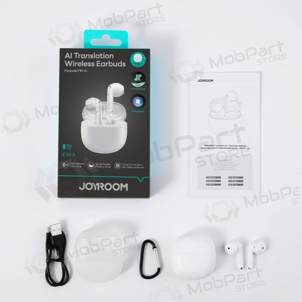 Cuffie wireless con microfono Joyroom JR-FB1 Bluetooth bianche