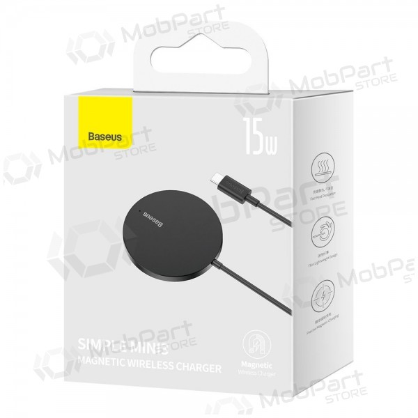 Caricabatterie wireless MagSafe Baseus Simple Mini 3 15 W nero