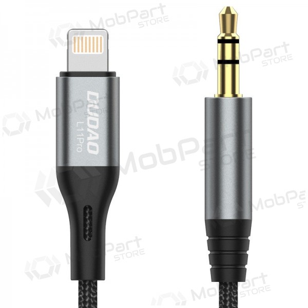 Cavo audio Dudao L11Pro Lightning a 3.5 mm 1 m nero