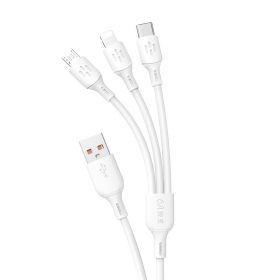 Cavo USB Dudao L8A-3in1 USB-A a USB-C / Micro USB / Lightning 1.2 m 6A