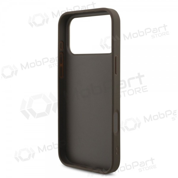Custodia per Apple iPhone 17 Pro Max - Guess PU 4G Metal Logo (marrone)