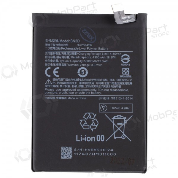 Xiaomi Redmi Note 11, Redmi Note 11S batteria, akumuliatorius (BN5D) Xiaomi Redmi Note 11, Redmi Note 11S batteria, akumuliatorius (BN5D)