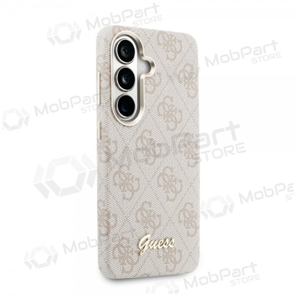 Custodia Samsung Galaxy S26 - Guess PU 4G Script Metal Logo Magnetic (rosa)