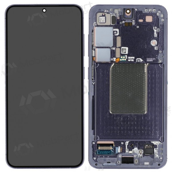 Samsung Galaxy S24 schermo / display (viola) (con una cornice) (originale) Samsung Galaxy S24 schermo / display (viola) (con una cornice) (originale)