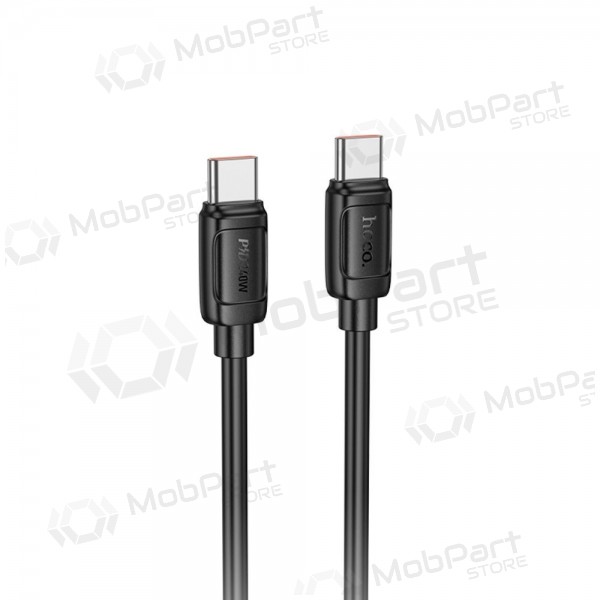 Cavo USB-C Hoco X115 USB-C a USB-C 1 m 240 W nero