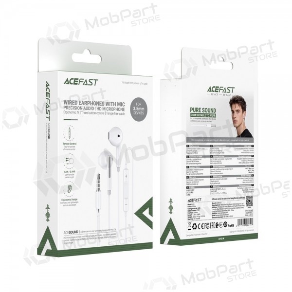 Cuffie cablate Acefast L14 USB-C bianche