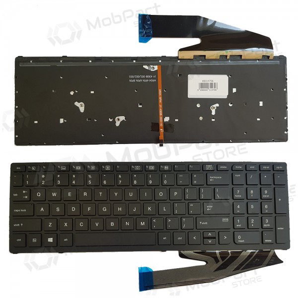 HP ZBook 17 G4, 15 G3, G4, 17 G3, G4, US tastiera