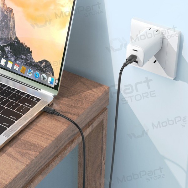 USB cavo Borofone BX113 60W USB-C to USB-C 2.0m nero