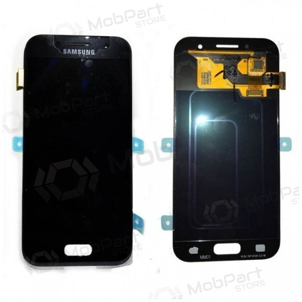 Samsung A320F Galaxy A3 (2017) schermo / display (nero) (service pack) (originale)