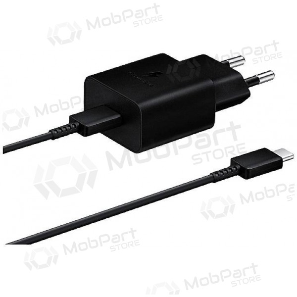 Caricatore originale Samsung EP-T1510XBEGEU 15W + cavo Type-C 1m nel pacchetto nero