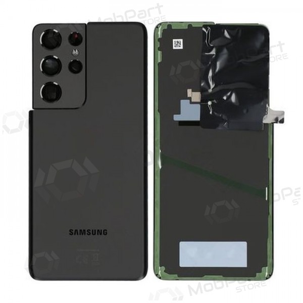 Samsung G998 Galaxy S21 Ultra 5G coperchio batteria posteriore (Phantom Black) (usato grade A, originale)