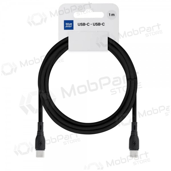 Cavo USB-C Blue Star PJ73-13-3 USB-C a USB-C 1 m 60 W nero