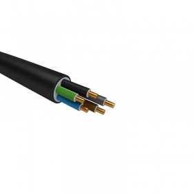 Cavo di energia Elpar N2XH-J 5x1.5 mm² con conduttori in rame XLPE CPR B2ca 0.6/1 kV a conduttore solido.