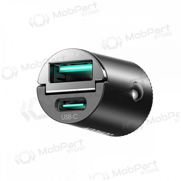 Caricabatterie da auto Joyroom JR-CCN18 65 W USB-C + USB-A nero