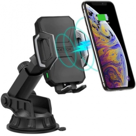 Supporto per telefono per auto CHOETECH, con funzione di ricarica wireless, 15W