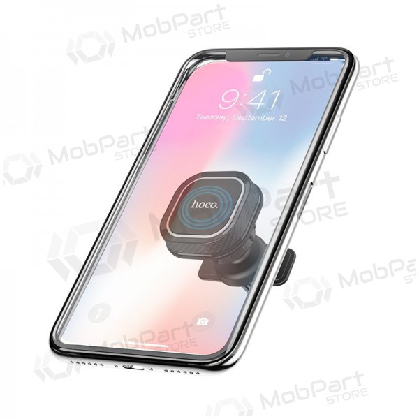 Automobilinis universale telefono laikiklis Hoco CA52 tvirtinamas į ventiliacijos groteles, magnetinis, nero-grigio Automobilinis universale telefono laikiklis Hoco CA52 tvirtinamas į ventiliacijos groteles, magnetinis, nero-grigio